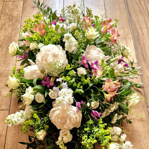 Funeral flowers Atrisan Coffin Double Ended Spray